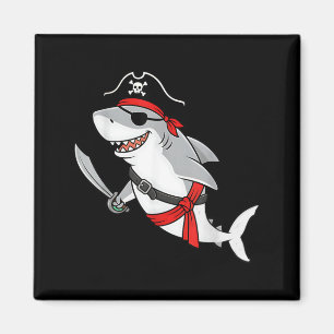 Pirate Shark Toddler Boy Funny Kids Halloween Magnet