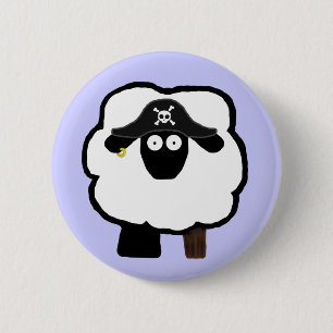 Pirate Sheep Button