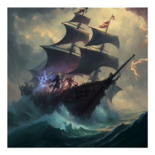 Pirate Ship Art Series - First Edition #1 Poster