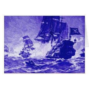 PIRATE SHIP BATTLE / ANTIQUE PIRATES TREASURE MAPS