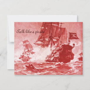 PIRATE SHIP BATTLE / ANTIQUE PIRATES TREASURE MAPS ANNOUNCEMENT