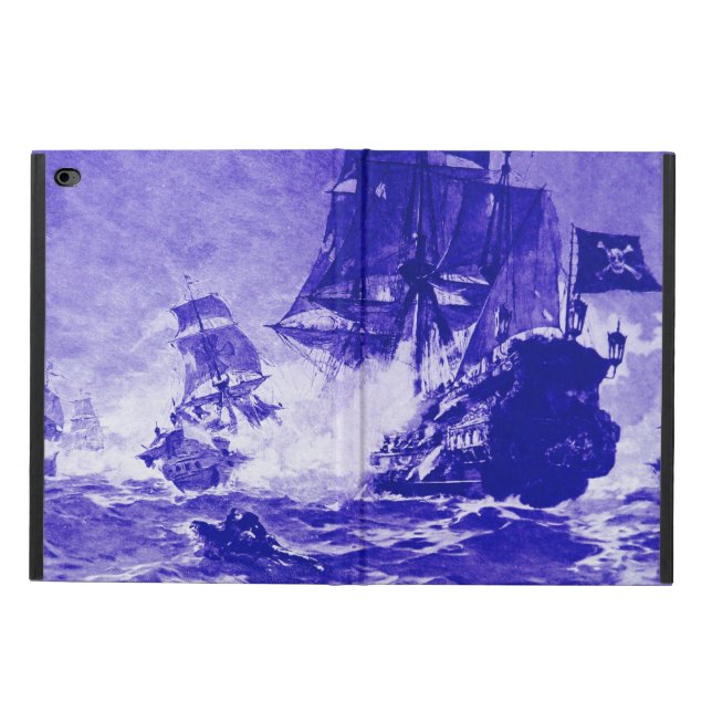 PIRATE SHIP BATTLE IN blue Powis iPad Air 2 Case (Outside)