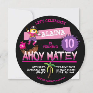 Pirate Ship Birthday Party Invitation Invitation