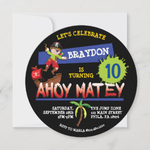 Pirate Ship Birthday Party Invitation Invitation