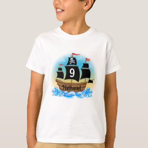 Pirate Ship Birthday Shirt