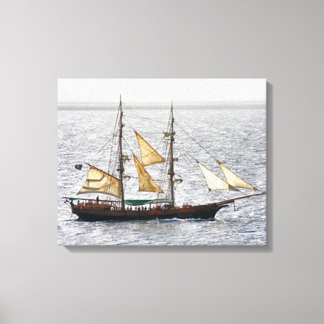 Pirate Ship Canvas Print (Front)