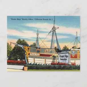 "Pirate Ship" Cliffwood, Beach, New Jersey Postcard