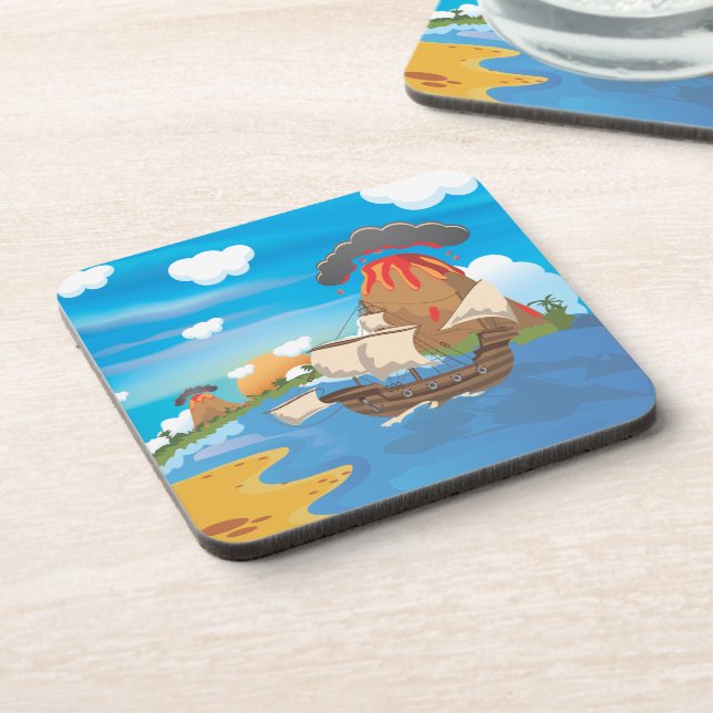 Pirate Ship Coaster (Left Side)
