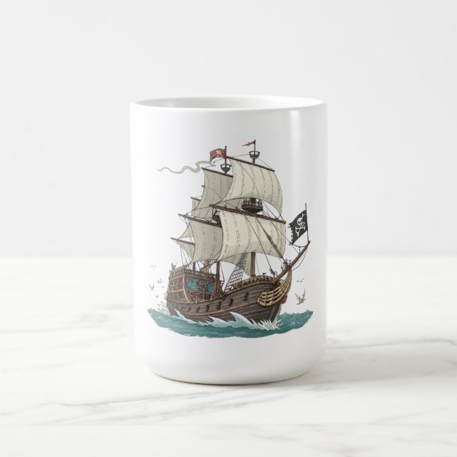 Pirate Ship Coffee Mug (Center)