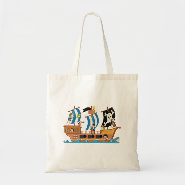 Pirate ship corsair tote bag (Front)