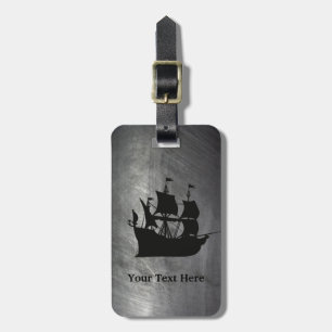 Pirate Ship Custom Luggage Tag