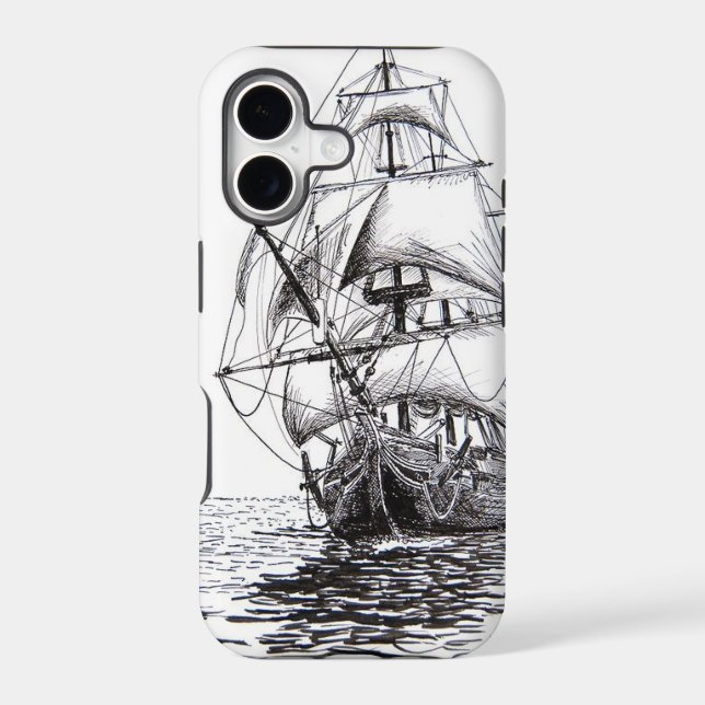Pirate Ship Drawing design (Back)