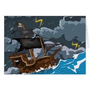Pirate Ship in Storm