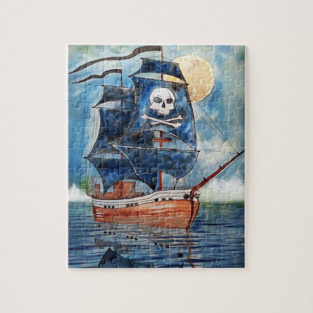 Pirate ship jigsaw puzzle (Vertical)