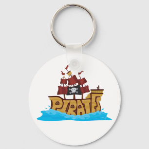 Pirate Ship Key Ring