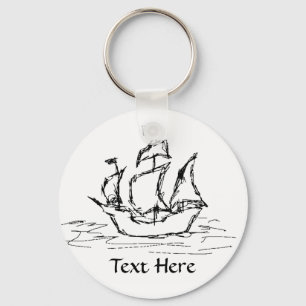 Pirate Ship. Key Ring