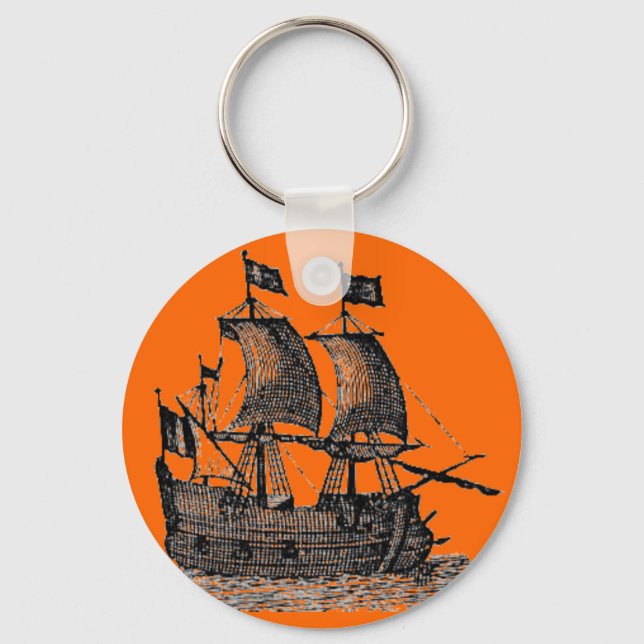 Pirate Ship Keychain (Front)