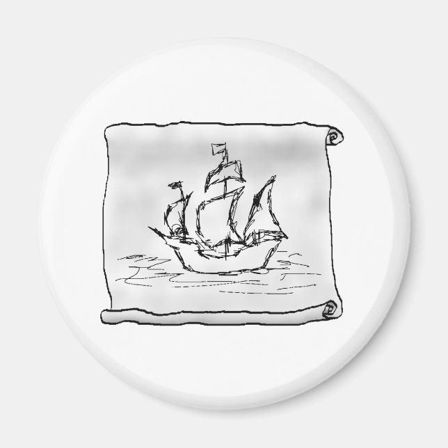 Pirate Ship. Magnet (Front)