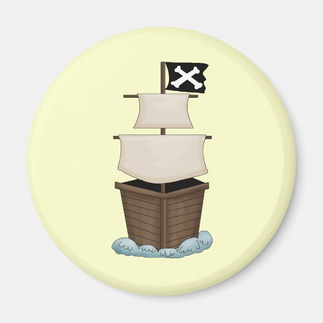 Pirate Ship Magnet (Front)