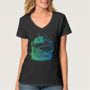 Pirate Ship Men Women Kids Nautical Boat T-Shirt