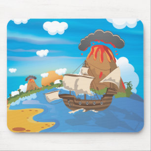 Pirate Ship Mouse Mat