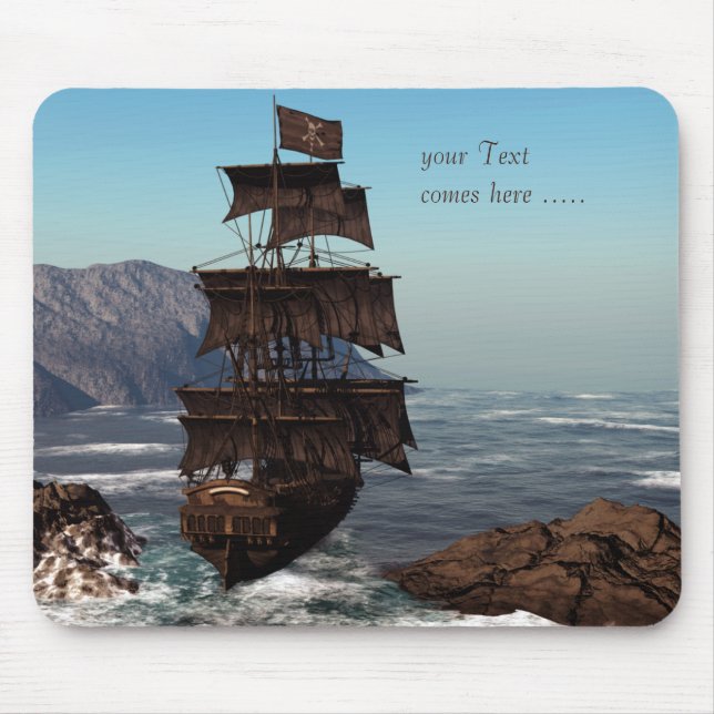 Pirate Ship Mousepad (Front)