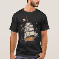 Pirate Ship Nautical Boat Pirate Flag Gift