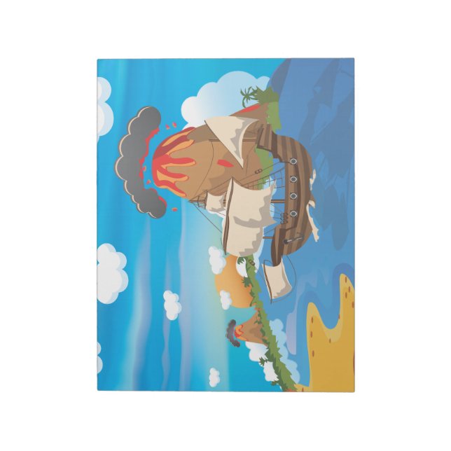 Pirate Ship Notepad (Rotated)