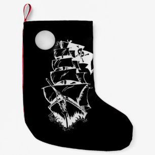 Pirate Ship on the High Seas Small Christmas Stocking