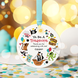 Pirate Ship Pirate Treasure Birthday Party Favour Tags