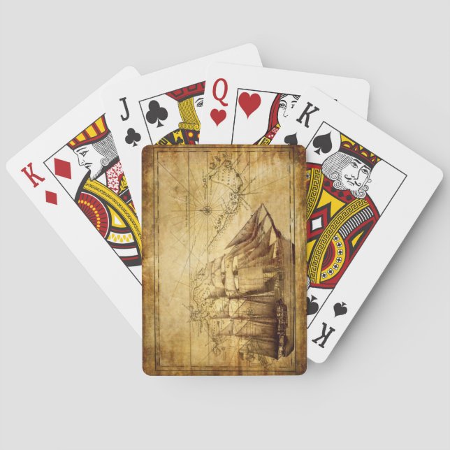 pirate ship playing cards (Back)