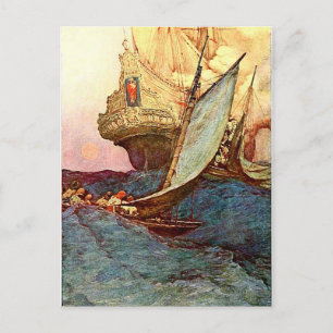 Pirate Ship Postcard
