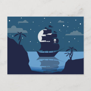 Pirate Ship postcard