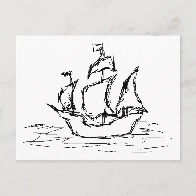 Pirate Ship. Postcard (Front)