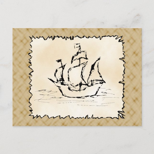 Pirate Ship. Postcard (Front)