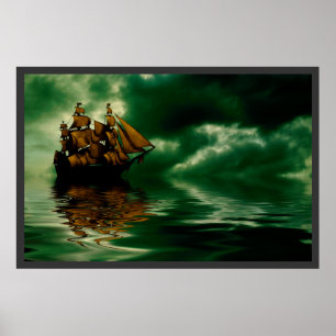 Pirate ship poster