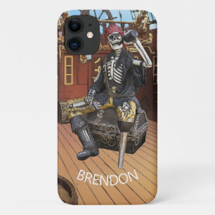  Pirate Ship Skeleton iPhone 11 Case