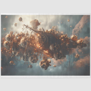 Pirate Ship Skulls Aeroplane Decoupage  Tissue Paper