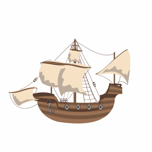 Pirate Ship Standing Photo Sculpture (Front)