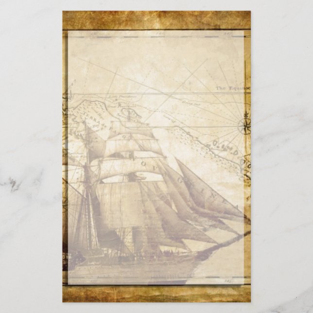 pirate ship stationery (Front)