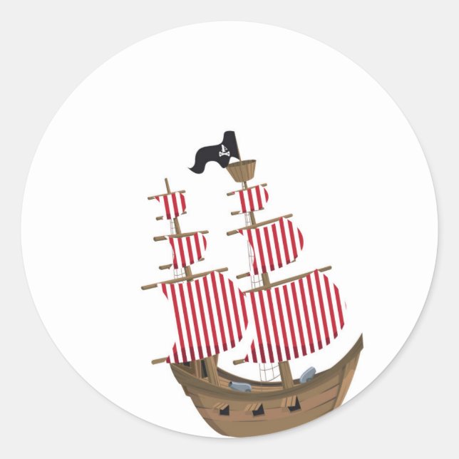 Pirate Ship Sticker (Front)
