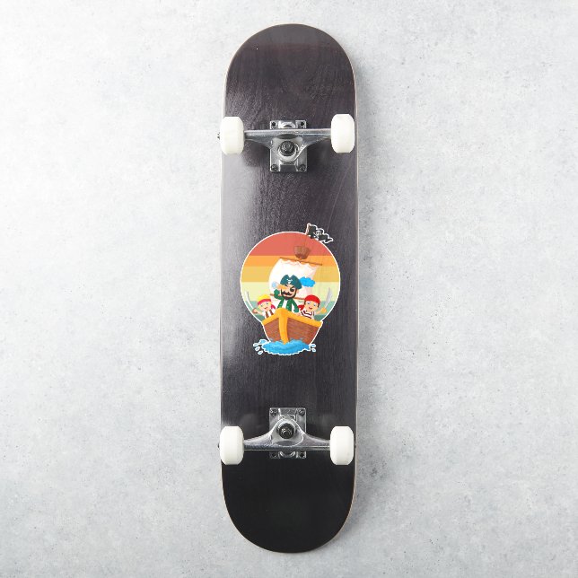 Pirate Ship Sticker theme (Skateboard)