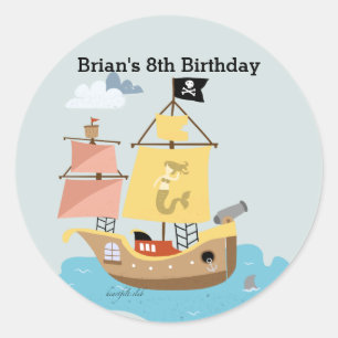 Pirate Ship Stickers