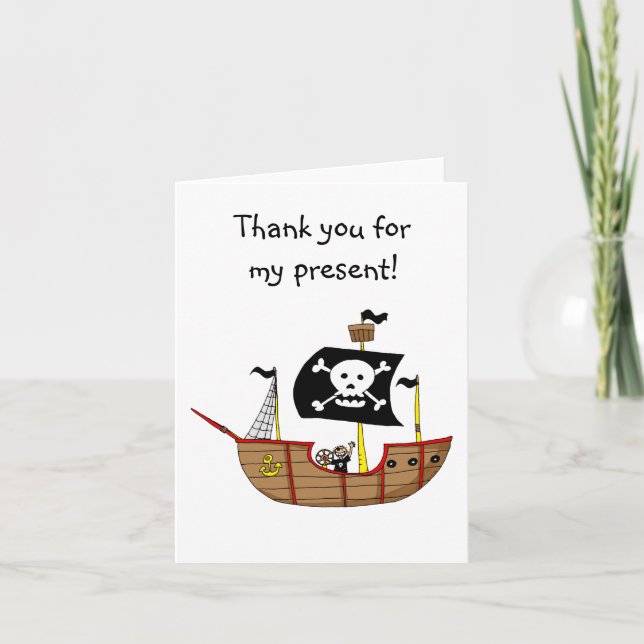 Pirate ship, Thank you for my present (Front)