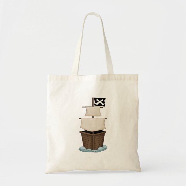 Pirate Ship Tote Bag (Front)