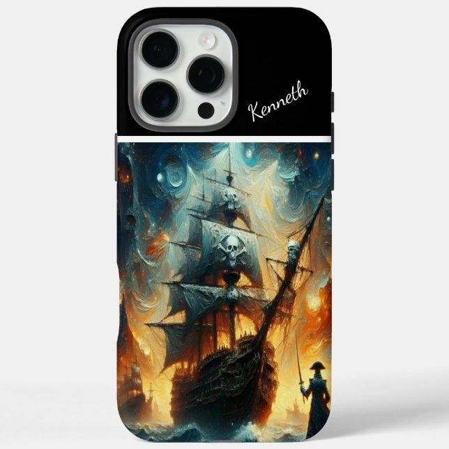 Pirate Ship Under Starry Skies Case-Mate iPhone Case (Back)