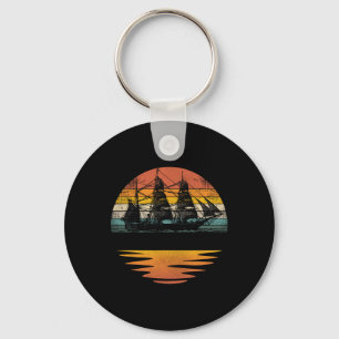 Pirate Ship Vintage Nautical Sailing Boat Key Ring