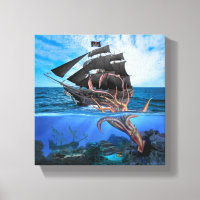 Pirate Ship vs The Giant Squid