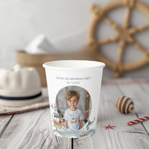 Pirate Ship with Animals Kids Party Paper Cups