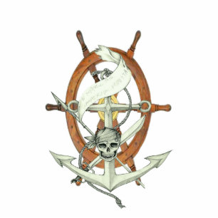 Pirate Sigil Photo Sculpture Key Ring